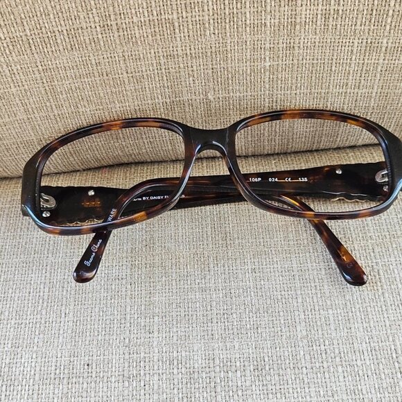SOL by Daisy Fuentes Women Eyeglasses Frame Brown Tortoise Glasses 106P 55[]16 - Picture 4 of 13